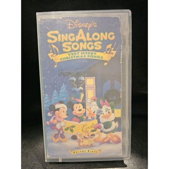Lot Of 2 Disney's Sing Along Songs VHS- Small Word & Disney Very Merry Christmas - Picture 4 of 15